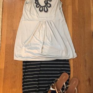 Seraphine maternity stretch jersey skirt